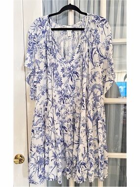 h&m airy cotton dress Women's Light pink Eyelet-Embroidered Tie-Shoulder-Strap Dress